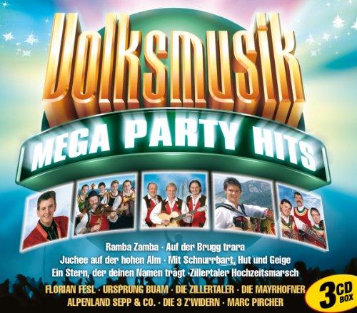 Volksmusik Mega Party Hits - 42 Hits auf 3 CDs (mit Ursprung Buam, Die Zillertaler, Die Mayrhofner, Marc Picher, ...)