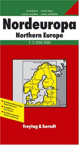 Nordeuropa-Skandinavien. Autokarte. 1 : 2 000 000.