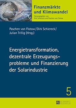 Energietransformation, dezentrale Erzeugungsprobleme und Finanzierung der Solarindustrie (Finanzmärkte und Klimawandel)