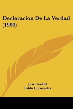 Declaracion De La Verdad (1900)