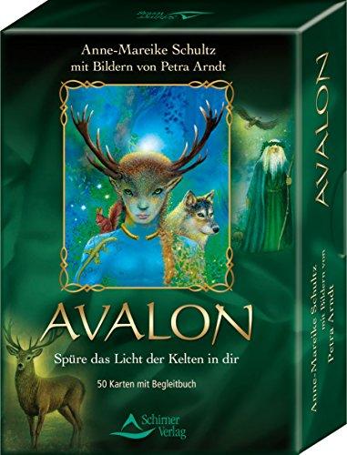 Avalon: Spüre das Licht der Kelten in dir - Kartenset, 50 Karten mit Begleitbuch