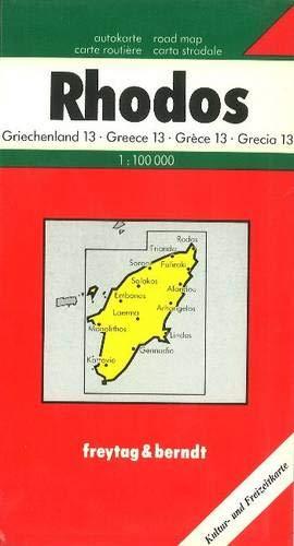 Freytag Berndt Autokarten, Rhodos: With Cultural Guide - Map (Carte Routière)