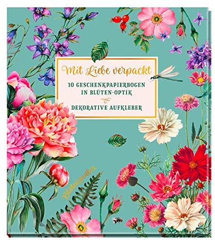 Mit Liebe verpackt - 10 Geschenkpapierbogen in Blüten-Optik