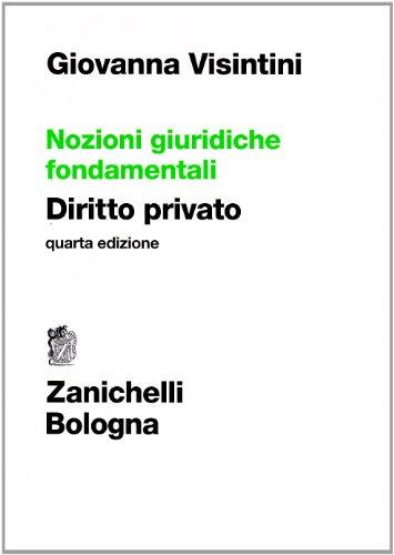 Nozioni giuridiche fondamentali. Diritto privato