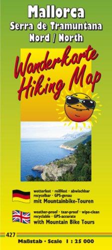 Wanderkarte /Hiking Map Mallorca - Serra de Tramuntana Nord /North: Mit Mountainbike-Touren, wetterfest, reissfest, abwischbar, GPS-genau. 1:25000