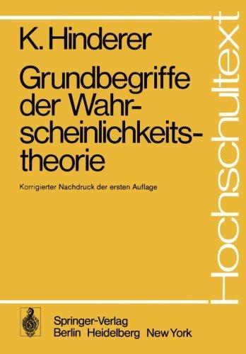 Grundbegriffe der Wahrscheinlichkeitstheorie (Hochschultext)