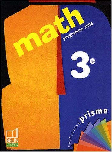 Math 3e : programme 2008