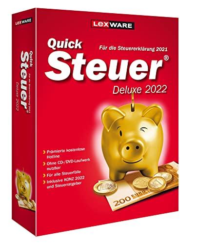 QuickSteuer Deluxe 2022 (für Steuerjahr 2021) | Minibox|Private und gewerbliche Steuererklärung