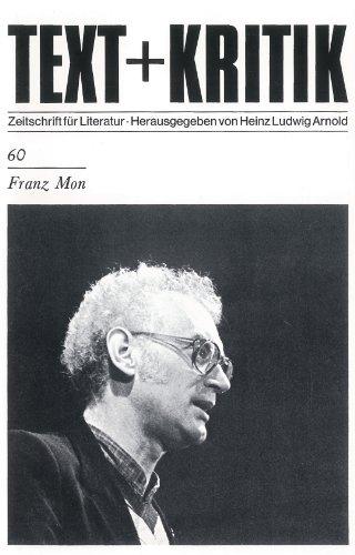 Franz Mon (TEXT+KRITIK 60)