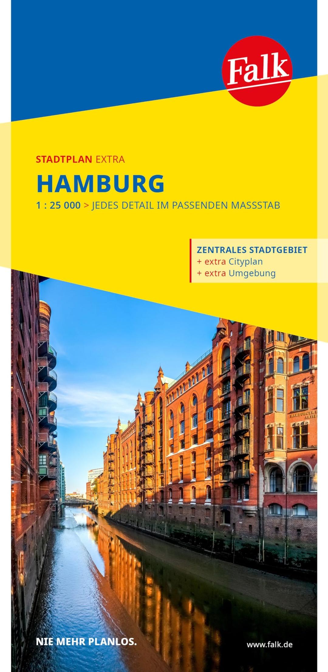 Falk Stadtplan Extra Hamburg 1:25.000: mit Ortsteilen von Ahrensburg, Neu Wulmstorf, Oststeinbek, Pinneberg,