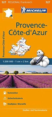 Michelin Provence Cote d'Azur: Straßen- und Tourismuskarte 1:200.000 (MICHELIN Regionalkarten)