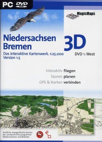 Niedersachsen/Bremen 3D 1.5: DVD 1 West (DVD-ROM