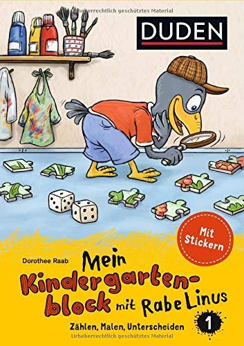 Mein Kindergartenblock mit Rabe Linus (1) Zählen, Malen, Unterscheiden (Einfach lernen mit Rabe Linus)