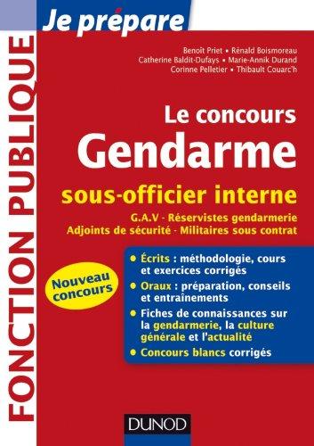 Le concours gendarme sous-officier interne : GAV, réservistes gendarmerie, adjoints de sécurité, militaires sous contrat