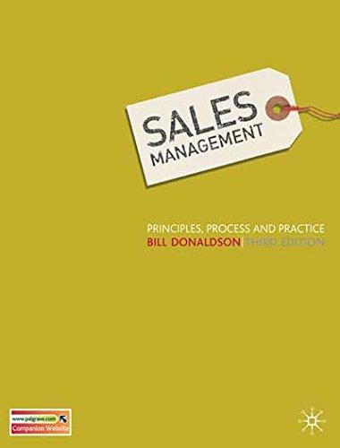 Sales Management: Theory and Practice