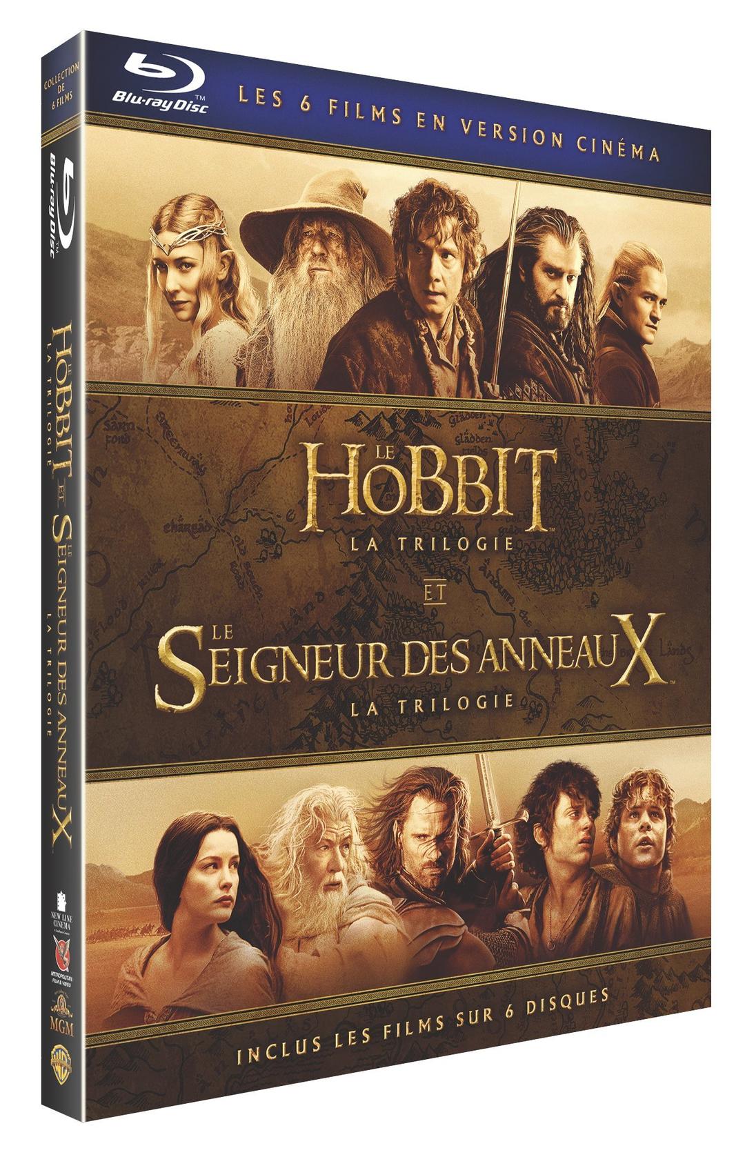 Terre du milieu - les 2 trilogies : le hobbit + le seigneur des anneaux [Blu-ray] [FR Import]