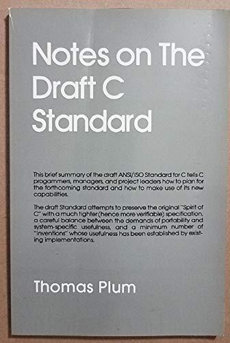 Notes on the Draft C Standard