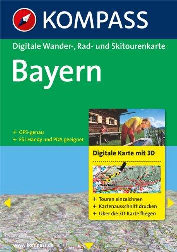 Bayern 3D: Digitale Wander-, Rad- und Skitourenkarte