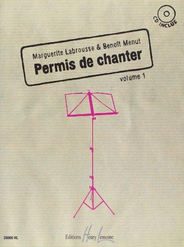 Permis de Chanter Vol 1 CD Inclus