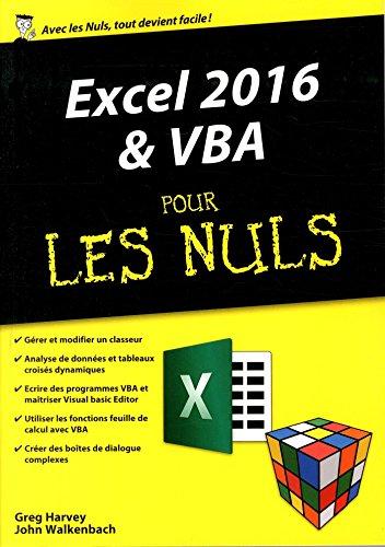 Excel 2016 & VBA pour les nuls