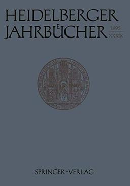 Heidelberger Jahrbücher 39 (German Edition)