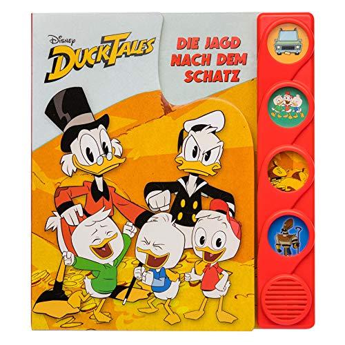 Disney Duck Tales - Die Jagd nach dem Schatz - Interaktives Silhouetten-Soundbuch mit 4 lustigen Geräuschen für Kinder ab 3 Jahren