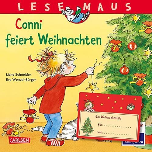 LESEMAUS 58: Conni feiert Weihnachten: Mit weihnachtlichem Ausmalbild zum Verschenken (58)