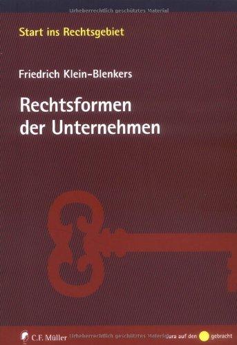 Rechtsformen der Unternehmen (Start ins Rechtsgebiet)