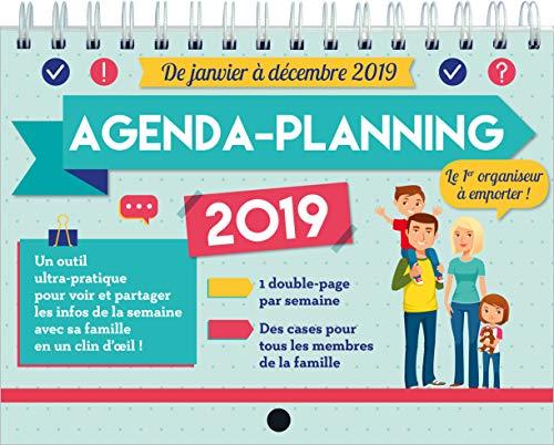 Agenda-planning 2019 : de janvier à décembre 2019