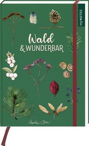 myNOTES Papeterie: Notizbuch A5 Naturschätze: Wald & wunderbar | Blankbook Medium, gepunktet, in winterlicher Naturoptik für Notizen, Pläne, Ideen