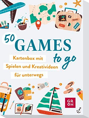 50 Games to go - Kartenbox mit vielen Spielen und Kreativideen für unterwegs: Die ideale Beschäftigung im Auto oder auf Reisen - einfach eine der handlichen Karten ziehen!