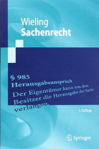 Sachenrecht (Springer-Lehrbuch)