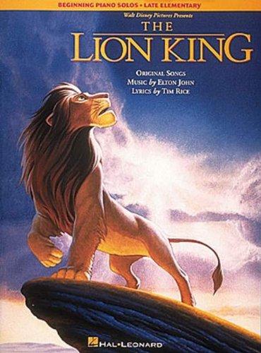 The Lion King Beginning Piano Solos Late Elementary Pf