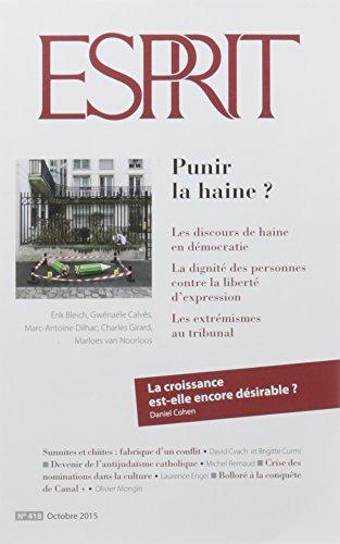 Esprit, n° 418. Punir la haine ?