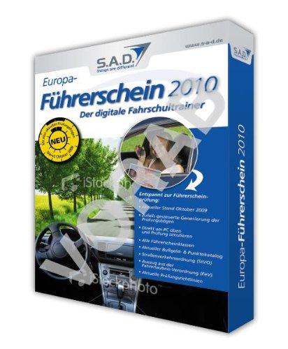 Europa-Führerschein 2010, CD-ROM Der digitale Fahrschultrainer. Entspannt zur Führerscheinprüfung. Für Windows 98/2000/XP/Vista