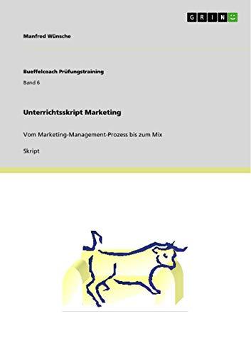 Unterrichtsskript Marketing: Vom Marketing-Management-Prozess bis zum Mix