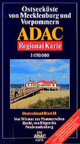 ADAC Karte, Ostseeküste von Mecklenburg und Vorpommern