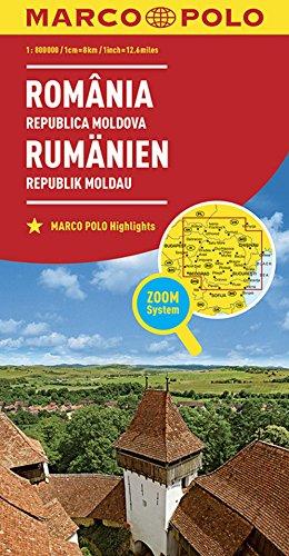 MARCO POLO Länderkarte Rumänien, Republik Moldau 1:800 000 (MARCO POLO Länderkarten)