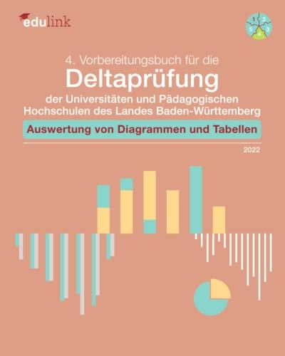 4. Vorbereitungsbuch für die Deltaprüfung der Universitäten und Pädagogischen Hochschulen des Landes Baden-Württemberg: Auswertung von Diagrammen und ... des Landes Baden-Württemberg 2022, Band 4)