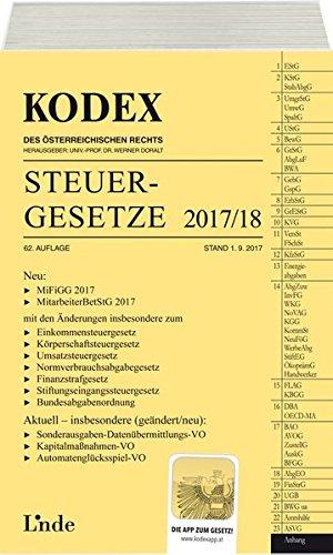 KODEX Steuergesetze 2017/18 (Kodex des Österreichischen Rechts)