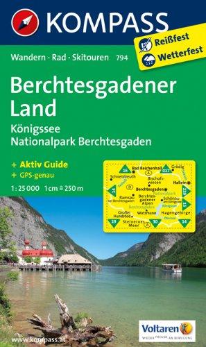 Berchtesgadener Land - Königssee - Nationalpark  Berchtesgaden 1 : 25 000: Wanderkarte mit Aktiv Guide, Radrouten und Skitouren. GPS-genau