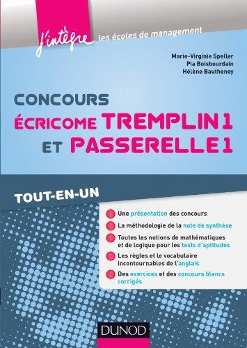 Concours Ecricome Tremplin 1 et Passerelle 1 : tout-en-un