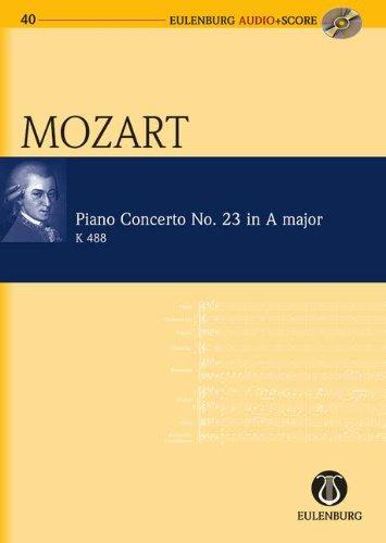 Klavierkonzert Nr. 23 A-Dur: KV 488. Klavier und Orchester. Studienpartitur + CD. (Eulenburg Audio+Score)