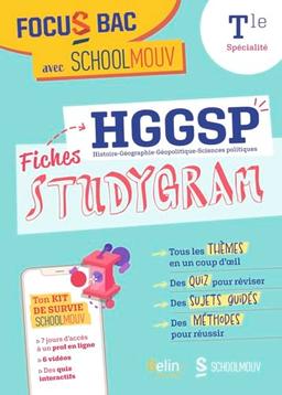 HGGSP terminale, spécialité : histoire géographie géopolitique et sciences politiques : fiches studygram