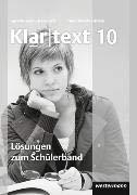 Klartext 10. Lösungen zum Schülerband. NW, Nordrhein-Westfalen