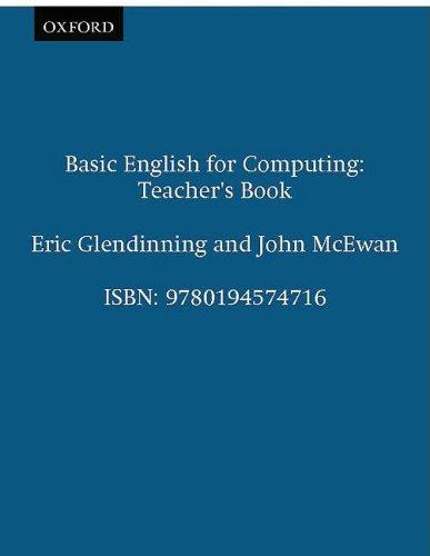 Basic English for Computing: Teacher's Book (Science-Technical)