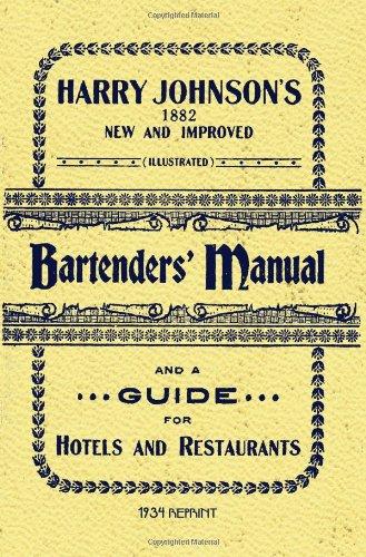 Harry Johnson's Bartenders Manual 1934 Reprint