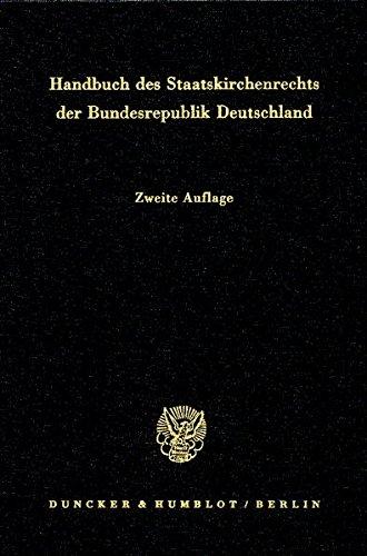 Handbuch des Staatskirchenrechts der Bundesrepublik Deutschland. 2. Bd.