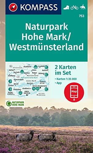 KOMPASS Wanderkarte 753 Naturpark Hohe Mark / Westmünsterland: 1:35000