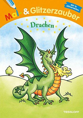 Mal- und Glitzerzauber. Drachen